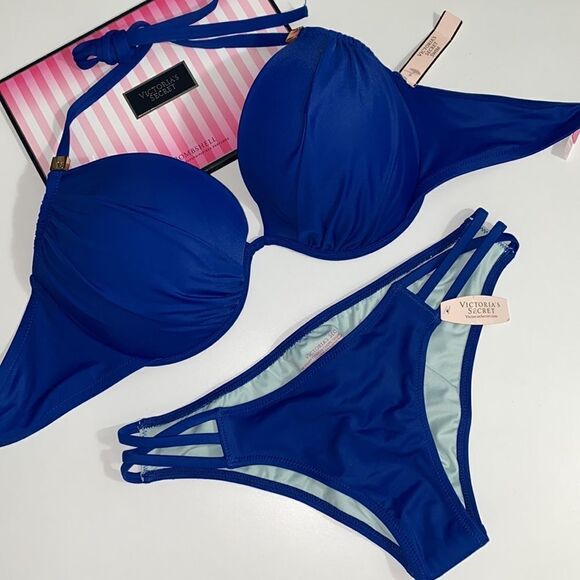 🆕Victoria Secret bikini Set Royal Blue - Picture 1 of 12